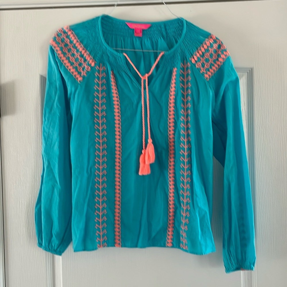 Lilly Pulitzer soft cotton tie top